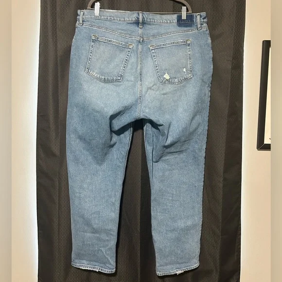 Abercrombie and Fitch Curve Love Ultra High Rise 90s Straight Jean Women’s Sz 20 - Picture 3 of 8